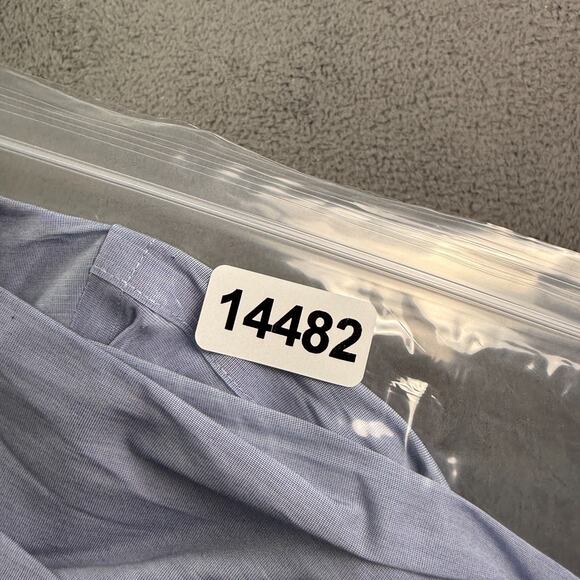 Lauren Ralph Lauren Dress Shirt Mens 17 32/33 (XL) Cotton Nylon Stretch Slim Fit - Picture 10 of 10